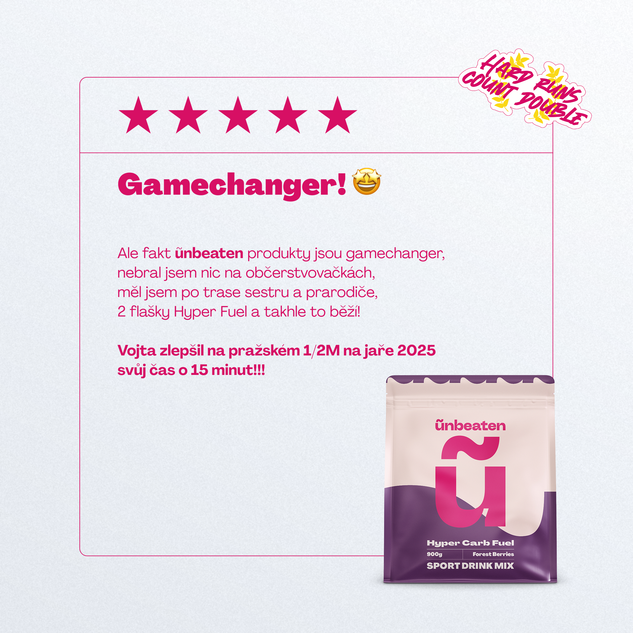 Recenze zákazníků na Hyper Fuel sacharidový nápoj